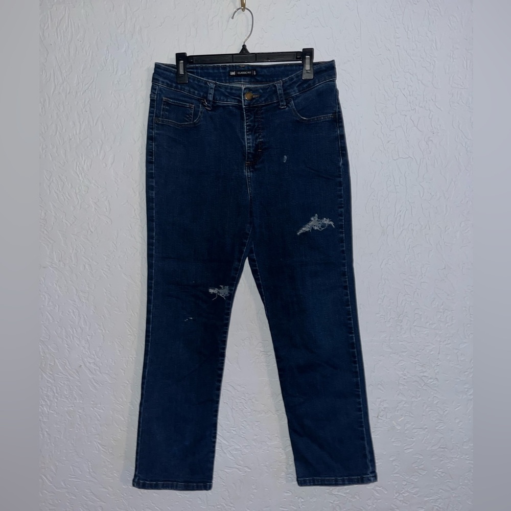 ✨Like New✨ Women’s Classic Fit Lee Dark Denim Jeans. Size 12-petite.